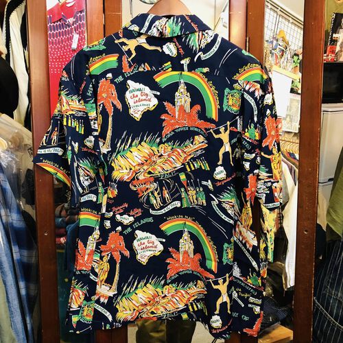 最新アロハ!SUN SURF S/S HAWAIIAN SHIRT HISTORY OF THE ISLANDS