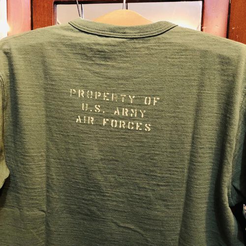 BUZZ RICKSONS SLUB YARN T-SHIRT U.S. AIR FORCE
