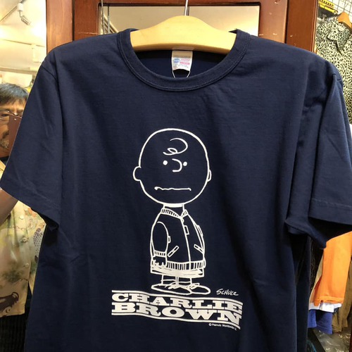 バズリクソンズ×ピーナッツ ファイナル！ S/S T-SHIRT CHARLIE BROWN Type MA-1