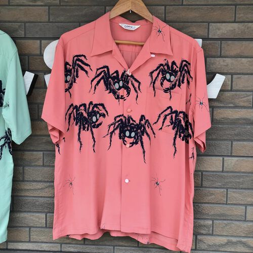 STAR of HOLLYWOOD HIGH DENSITY RAYON OPEN SHIRT “TARANTULA”