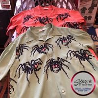 STAR of HOLLYWOOD HIGH DENSITY RAYON OPEN SHIRT  “TARANTULA”