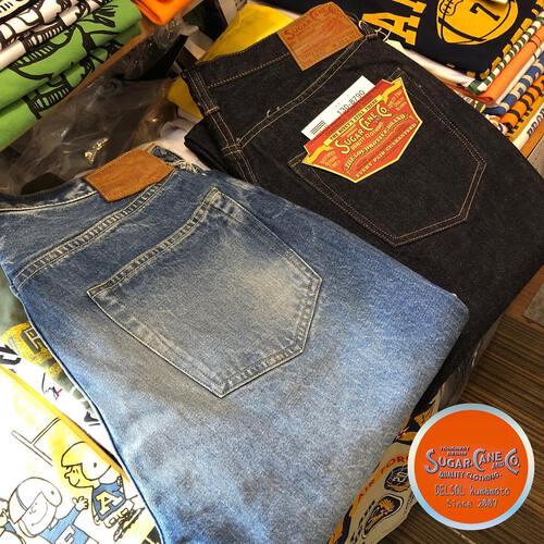 リアルエイジング加工デニム!SUGAR CANE 14.25oz. DENIM 1947 AGED MODEL