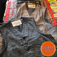 待望の再入荷！SUGAR CANE 9oz. BLACK COTTON COVERT WORK VEST