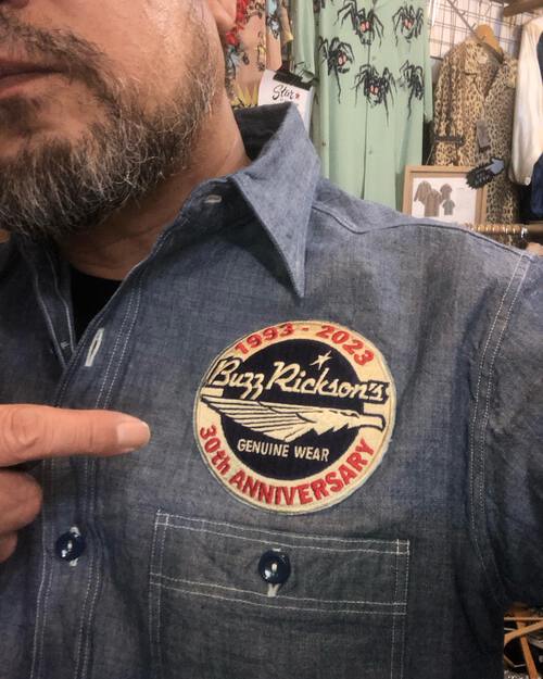 バズリクソンズ 30周年記念限定モデル!BLUE CHAMBRAY CUSTOM WORK SHIRTS