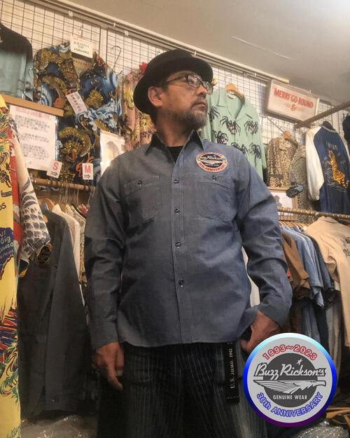 バズリクソンズ 30周年記念限定モデル!BLUE CHAMBRAY CUSTOM WORK SHIRTS