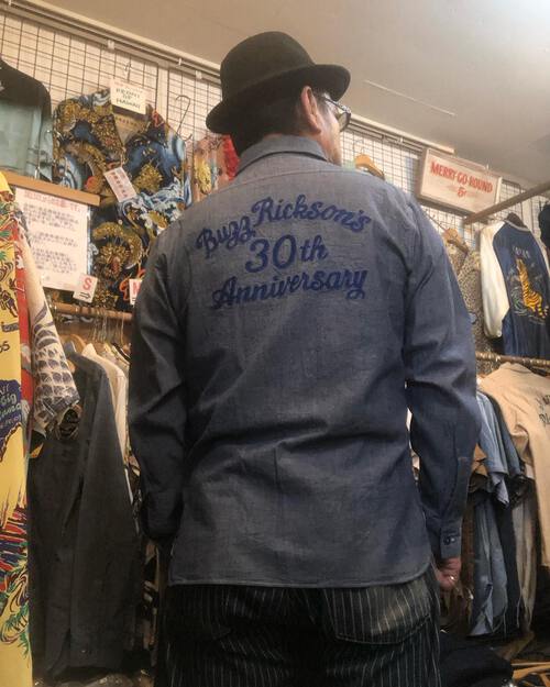 バズリクソンズ 30周年記念限定モデル!BLUE CHAMBRAY CUSTOM WORK SHIRTS
