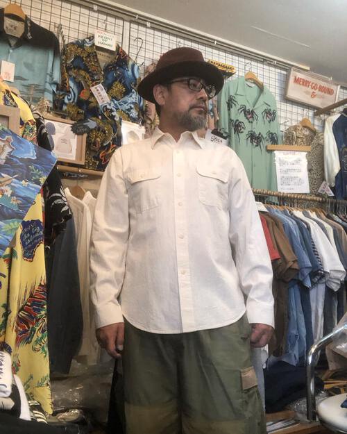 アメカジスタイル定番モデル!SUGAR CANE WHITE CHAMBRAY L/S WORK SHIRT