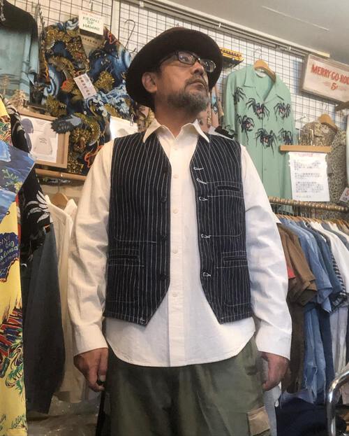 アメカジスタイル定番モデル!SUGAR CANE WHITE CHAMBRAY L/S WORK SHIRT