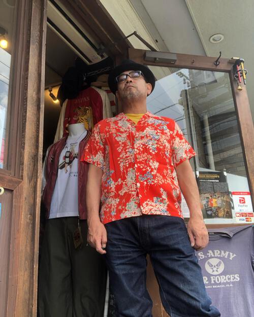 SUN SURF RAYON HAWAIIAN SHIRT “CHERRY BLOSSOMS”