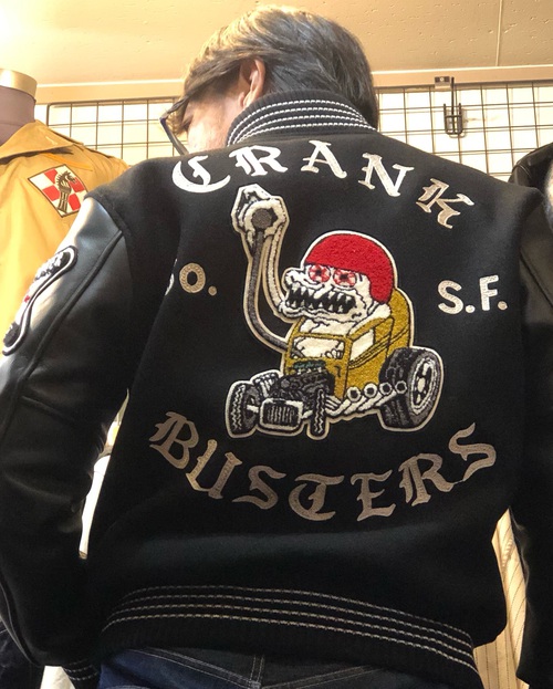 店長おススメ・アワードジャケット着用例!ホワイツビル“CRANK BUSTERS”BLACK