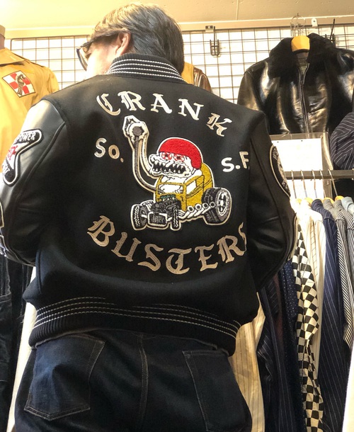 店長おススメ・アワードジャケット着用例!ホワイツビル“CRANK BUSTERS”BLACK