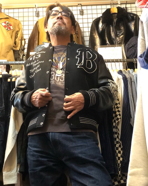 店長おススメ・アワードジャケット着用例!ホワイツビル“CRANK BUSTERS”BLACK
