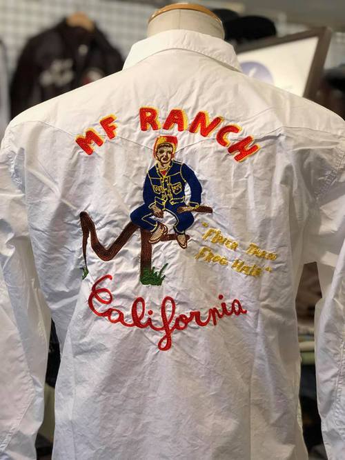 MFSC 『SURPLUS』 BROAD CLOTH DUDE RANCHER SHIRT WHITE