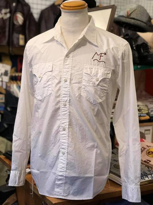 MFSC 『SURPLUS』 BROAD CLOTH DUDE RANCHER SHIRT WHITE