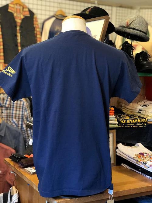 SUN SURF × PEANUTS S/S T-SHIRT Snoopy『HAWAIIAN HULA』NAVY