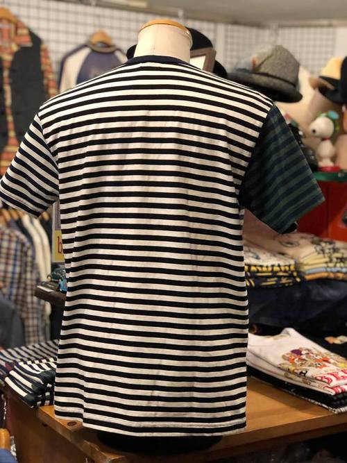 WHITESVILLE BORDER POCKET T-SHIRT CRAZY PATTERN H.GRAY
