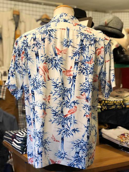 SUN SURF S/S HAWAIIAN SHIRT 『SPARROWS HIDEOUT BAMBOO』WHT
