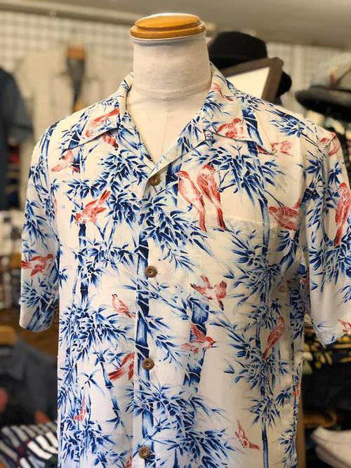 SUN SURF S/S HAWAIIAN SHIRT 『SPARROWS HIDEOUT BAMBOO』WHT