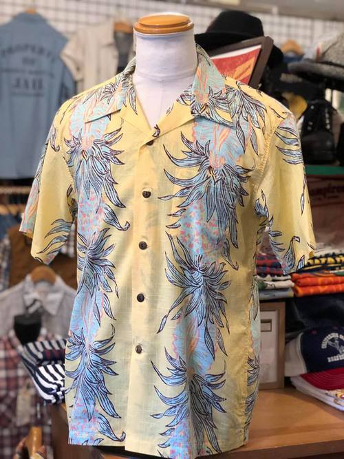SUN SURF C/L SLUBYARN OPEN SHIRT 『PINEAPPLE CHAIN BORDER』
