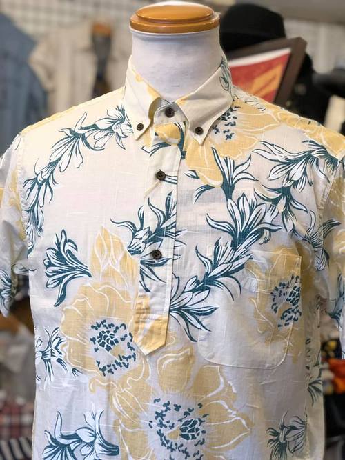 SUN SURF C/L PULLOVER SHIRT 『NIGHT BLOOMING CEREUS』WHT