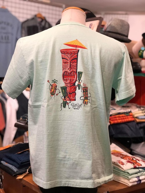 SHAG by SUN SURF S/S T-SHIRT 『PRAYING TO GOD』M.GREEN