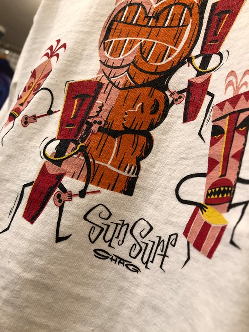 SHAG by SUN SURF S/S T-SHIRT 『PRAYING TO GOD』WHITE