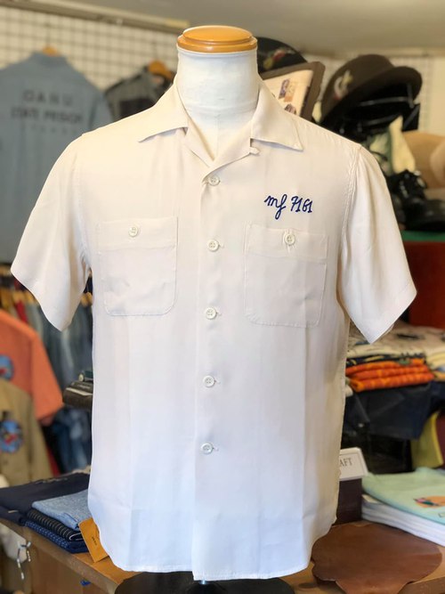 MFSC 『SURPLUS』 RAYON “BOWLER” SHIRT OFF WHITE