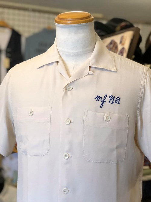 MFSC 『SURPLUS』 RAYON “BOWLER” SHIRT OFF WHITE