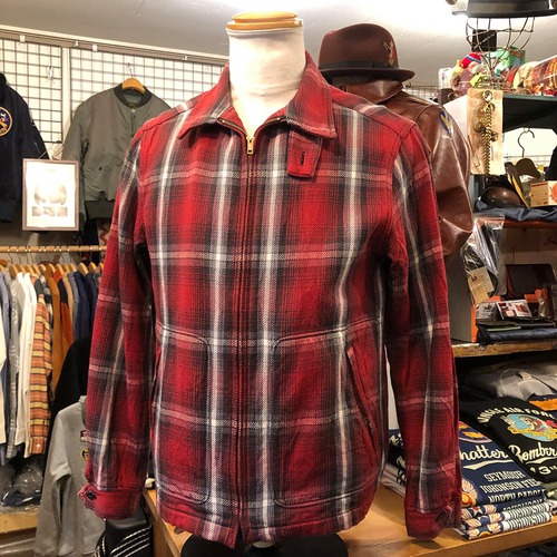 SUGAR CANE FICTION ROMANCE 9oz. コットンチェック スポーツJK RED