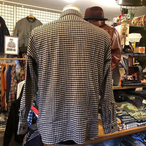 SUGAR CANE TWILL CHECK L/S WORK SHIRT SC28229-133/BEIGE