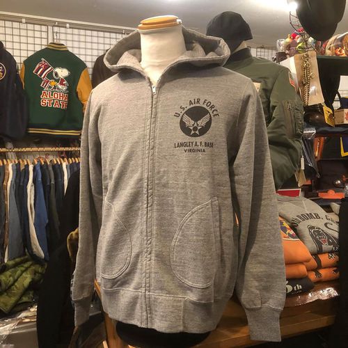 BUZZ RICKSONS フルジップ スウェットパーカー ”U.S. AIR FORCE”H.GRAY