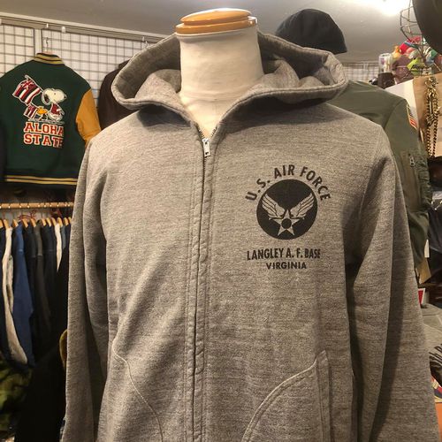 BUZZ RICKSONS フルジップ スウェットパーカー ”U.S. AIR FORCE”H.GRAY