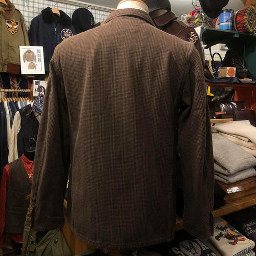 SUGAR CANE FICTION ROMANCE 11oz. SATTEN CHECK WORK JACKET