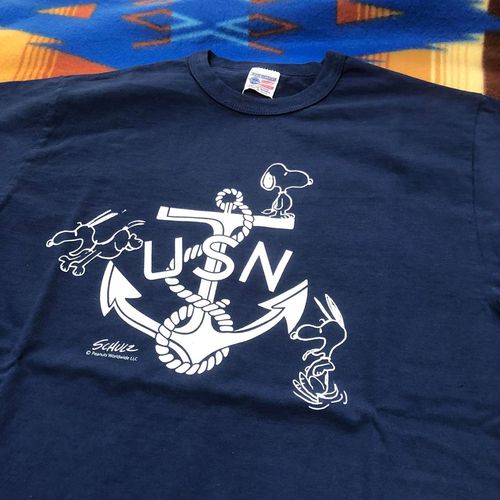 BUZZ RICKSONS × PEANUTS S/S T-SHIRT SNOOPY ”U.S.N.NAVY BUZZ RICKSONS × PEANUTS S/S T-SHIRT SNOOPY ”U.S.N.NAVY