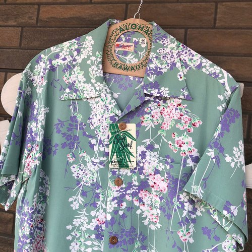 SUN SURF S/S RAYON HAWAIIAN SHIRT “CHERRY BLOSSOMS”