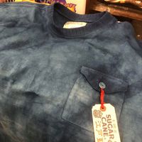 東洋エンタープライズ55周年記念！SUGAR CANE S/S CREW T-SHIRT ”本藍”DYED