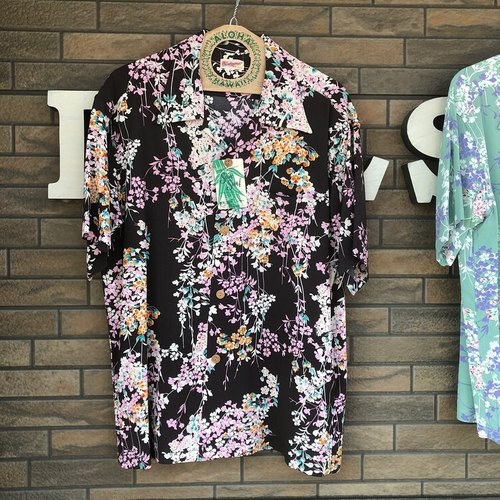 SUN SURF S/S RAYON HAWAIIAN SHIRT “CHERRY BLOSSOMS”