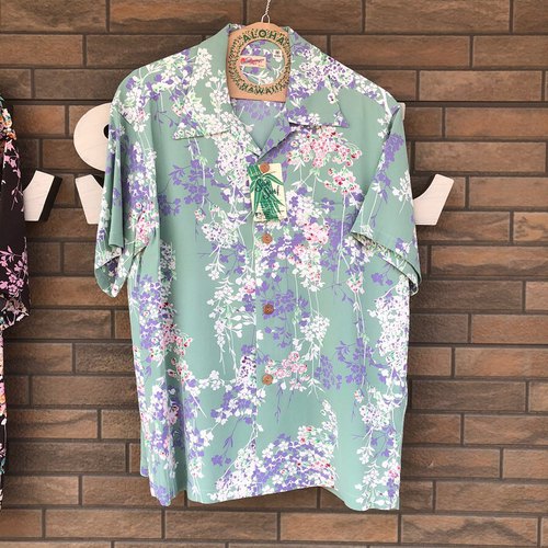 SUN SURF S/S RAYON HAWAIIAN SHIRT “CHERRY BLOSSOMS”