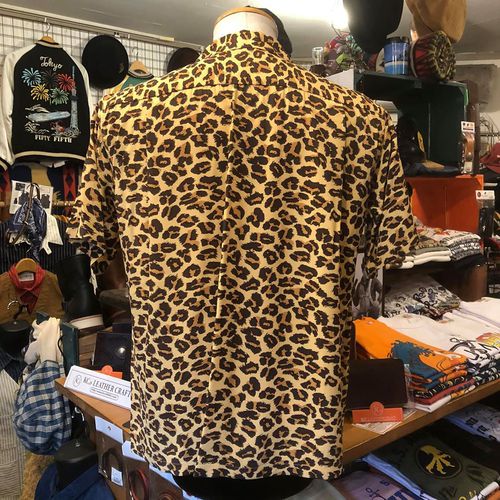 STAR of HOLLYWOOD S/S OPEN SHIRT LEOPARD L BROWN