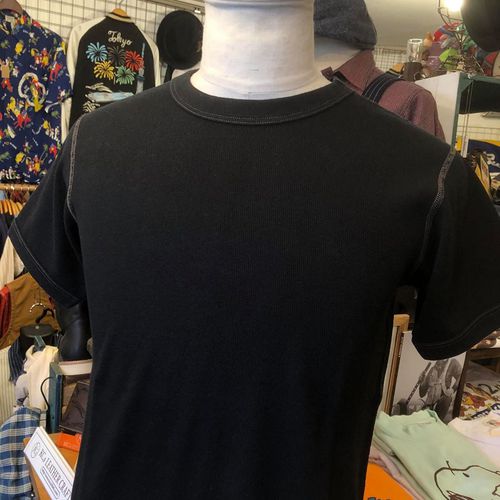 BUZZ RICKSONS S/S THERMAL Tee ”U.S.ARMY AIR FORCES” BLACK