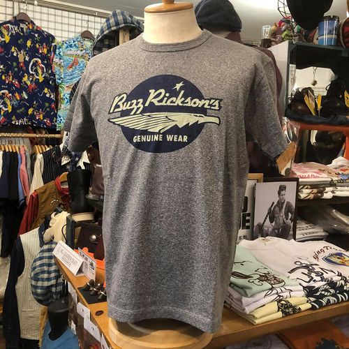 BUZZ RICKSONS SLUB YARN S/S T-SHIRT BUZZ RICKSONS H.GRAY