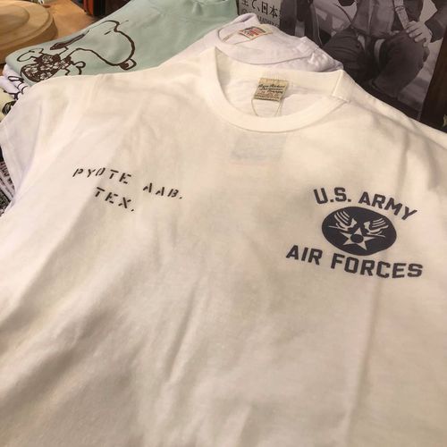 BUZZ RICKSONS SLUB YARN S/S Tee ”U.S.ARMY AIR FORCES” WHITE