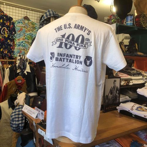 バズリクソンズ×サンサーフ Tee ONE PUKA PUKA INFANTRY BATTALION WHT