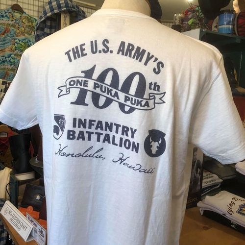バズリクソンズ×サンサーフ Tee ONE PUKA PUKA INFANTRY BATTALION WHT