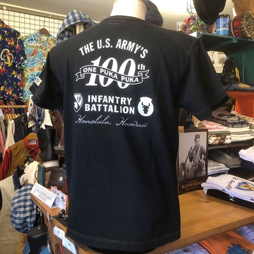 バズリクソンズ×サンサーフ Tee ONE PUKA PUKA INFANTRY BATTALIONBLK