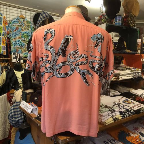 STAR of HOLLYWOOD OPEN SHIRT “RATTLE SNAKE” PINK
