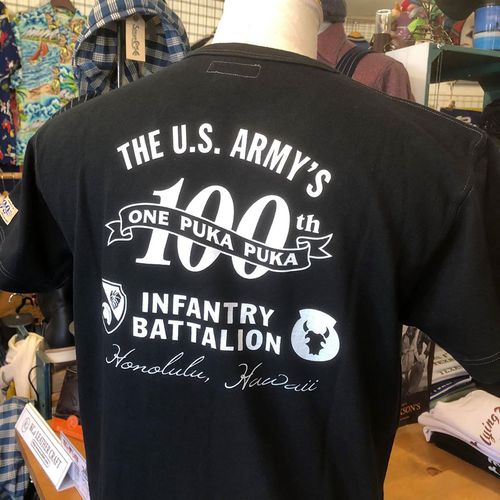 バズリクソンズ×サンサーフ Tee ONE PUKA PUKA INFANTRY BATTALIONBLK