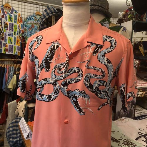 STAR of HOLLYWOOD OPEN SHIRT “RATTLE SNAKE” PINK