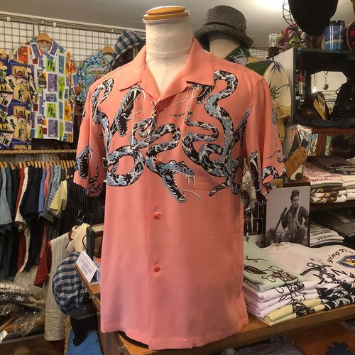 STAR of HOLLYWOOD OPEN SHIRT “RATTLE SNAKE” PINK
