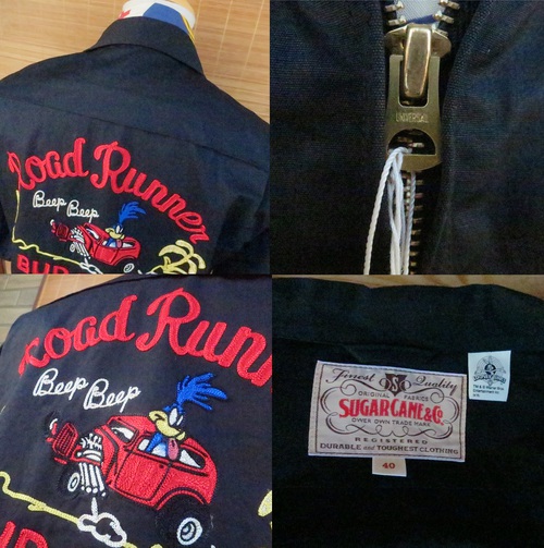 デルソル熊本 / DELSOL kumamoto:SUGAR CANE×ROAD RUNNER 『COTTON SPORT JACKET  W/EMB'D』